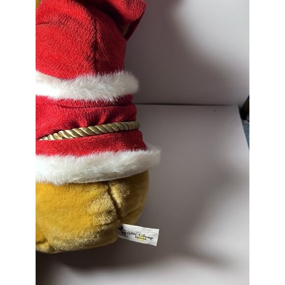 90's 12’ Winnie The Pooh Santa Plush Lantern Happy Holidays from WDW with tags - Picture 5 of 11
